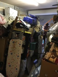 The garage as seen from its back door.