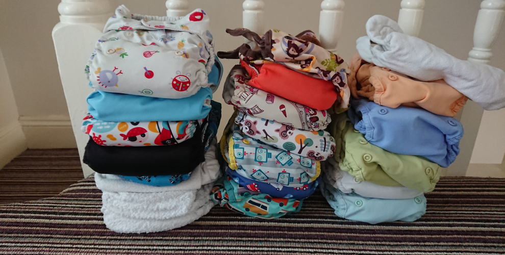 pile of cloth nappies