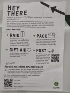 Instruction leaflet side 1